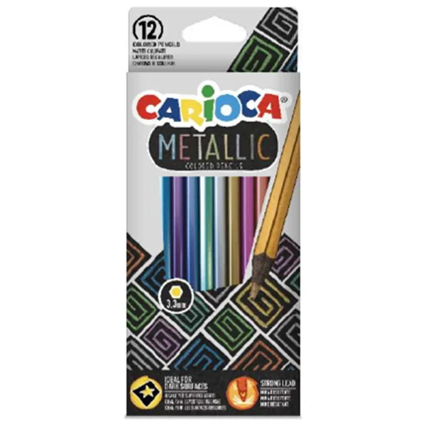 Carioca Metalik 12'li Kuru Boya Seti - Görsel 2