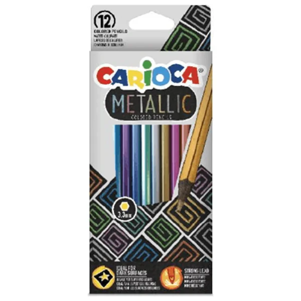 Carioca Metalik 12'li Kuru Boya Seti - Görsel 3