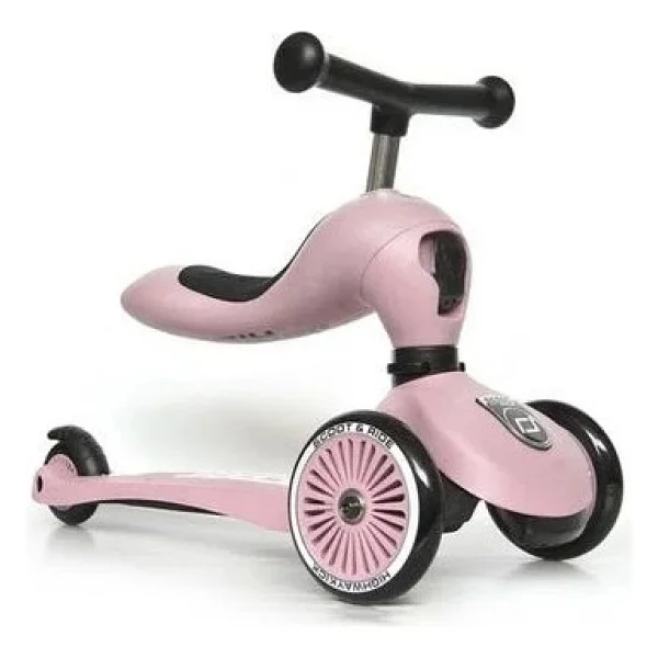Scoot And Ride Highwaykick 1 Pembe 3 Tekerlekli Oturaklı Çocuk Scooter - Görsel 3