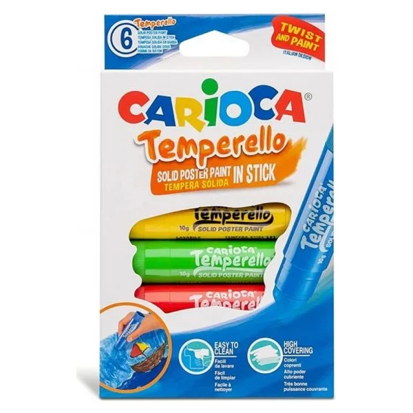 Carioca Temperello 6'lı Stick Poster Boyama Kalemi - Görsel 3