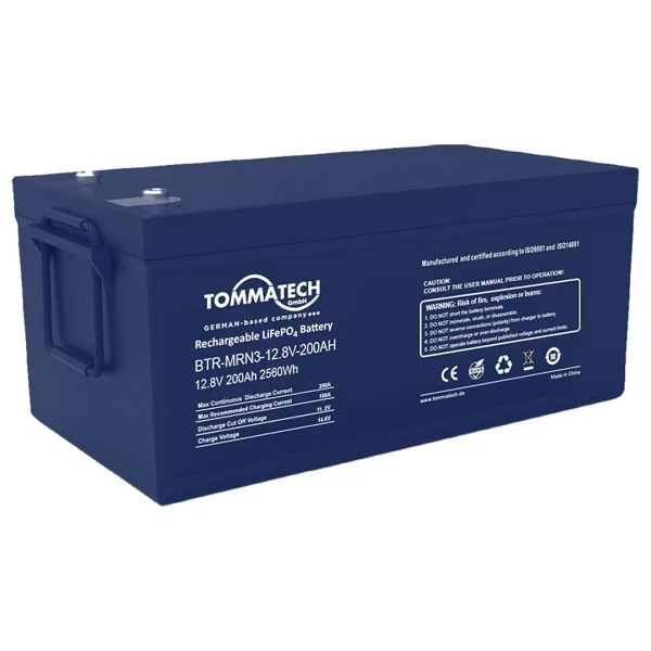 Tommatech 25.6 V 100 Ah Abs+PC Kasa Lityum Marin Akü - Görsel 3