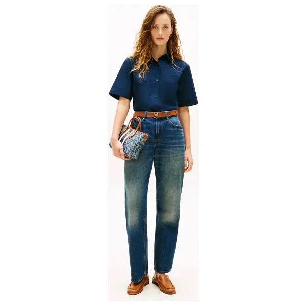 Tommy Hilfiger Mavi Kadın Çapraz Çanta Aw0aw183890gy - Görsel 5