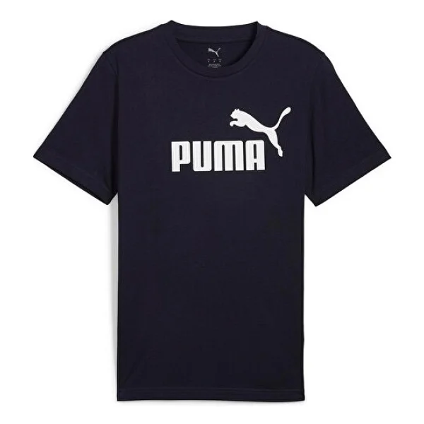 Puma Essentials No. 1 Logo 682532-16 Lacivert Kısa Kollu Yuvarlak Yaka Erkek Tişört - Görsel 8