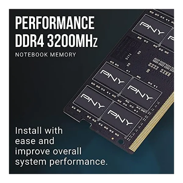 Pny 16 GB Performans DDR4 3200 MHz Cl22 1,2 V Dizüstü Bellek (Mn16gsd43200-TB) - Görsel 2