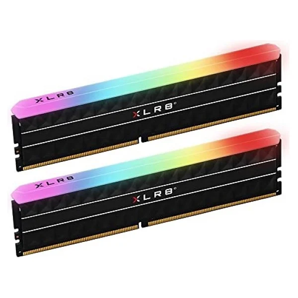 Pny Xlr8 Gaming Rev RGB 16 GB (2x8 GB) DDR4 3200 MHz (Pc4-25600) Cl16 1,35 V Çift Kanallı Masaüstü (Dımm) Bellek, Siyah - Görsel 2
