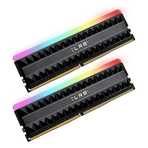 Pny Xlr8 Gaming Rev RGB 16 GB (2x8 GB) DDR4 3200 MHz (Pc4-25600) Cl16 1,35 V Çift Kanallı Masaüstü (Dımm) Bellek, Siyah - Görsel 3