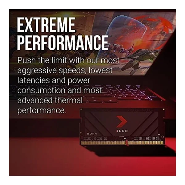 Pny 8 GB Xlr8 Oyun DDR4 3200 MHz Dizüstü Bilgisayar Belleği - (Mn8gsd43200x), Siyah - Görsel 3