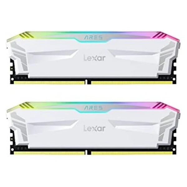 Lexar Ares RGB DDR4 RAM 16 GB Kit (8 GB X 2) 4000 MHz, Dram 288 Pimli U-Dımm Masaüstü Belleği, Xmp 2.0 Yüksek Performanslı RAM, Cl18-22-22-42, Pc4-32000, Beyaz (Ld4eu008g-R4000gdwa) - Görsel 4