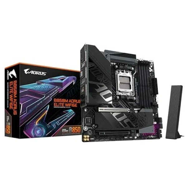 Gigabyte B850m Aorus Elite Wıfı6e AMD Am5 DDR5 Micro Atx Anakart - Görsel 4