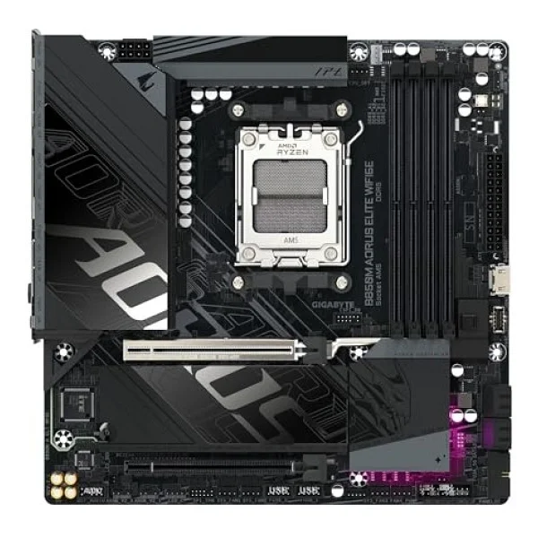 Gigabyte B850m Aorus Elite Wıfı6e AMD Am5 DDR5 Micro Atx Anakart - Görsel 2