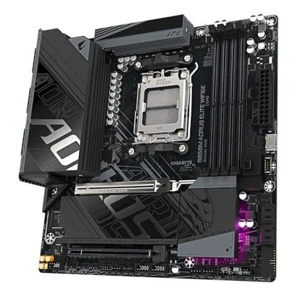 Gigabyte B850m Aorus Elite Wıfı6e AMD Am5 DDR5 Micro Atx Anakart - Görsel 3