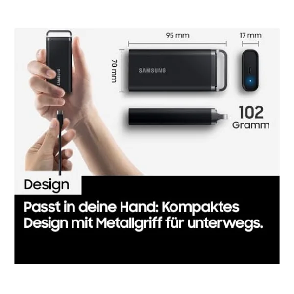 Samsung T5 Evo Mu-Ph4t0s/Ww USB 3.2 4 TB Taşınabilir SSD - Görsel 3