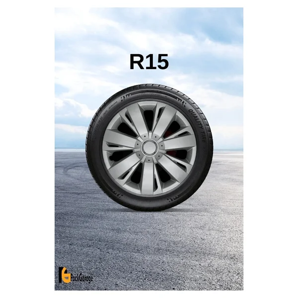 Fiat Mirafiori 15'' Inç Jant Kapağı (4 Adet) Gri G113 - Görsel 2