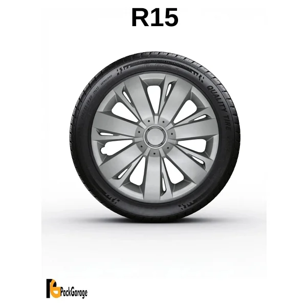 Fiat Mirafiori 15'' Inç Jant Kapağı (4 Adet) Gri G113 - Görsel 3
