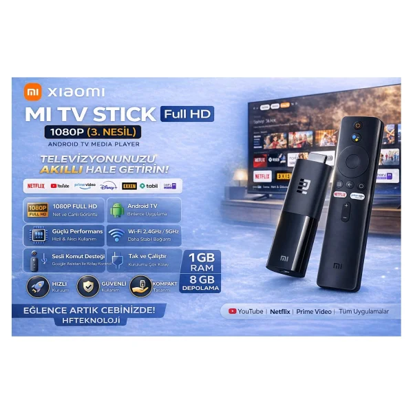 Xiaomi Tak Çalıştır Özelliği İle Mi TV Stick 4K Android Medya Player - Görsel 7
