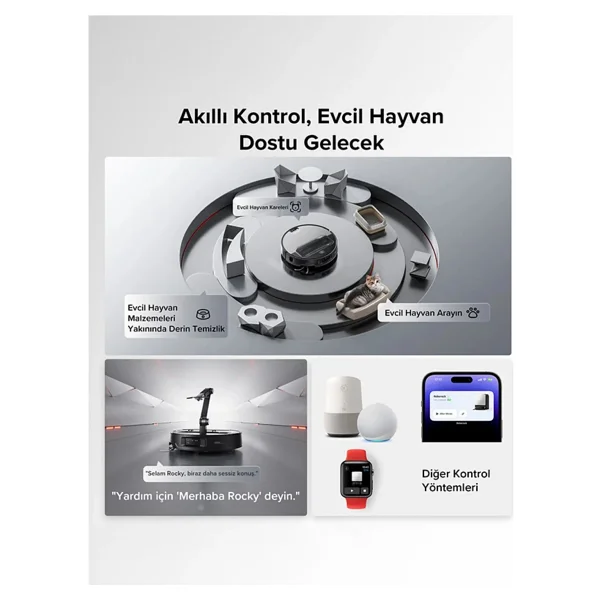 Roborock Saros Z70 Silver Çöp İstasyonlu Akıllı Robot Süpürge - Görsel 5