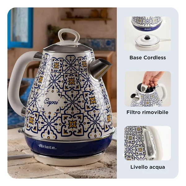 Ariete Capri 2869/0c 2000 W 1,7 Lt Kettle - Görsel 3
