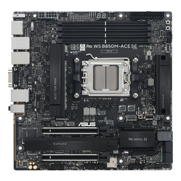 Asus Pro Ws B850m-Ace Se AMD Am5 DDR5 Micro Atx Anakart - Görsel 7