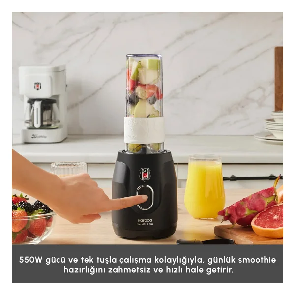 Karaca Blendfit Go Personal 550 W Lisanslı Beşiktaş Smoothie Blender - Görsel 4