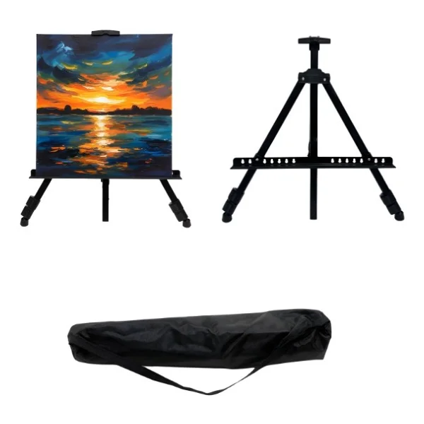 Artlantis Masa Üstü Şövale 1 Adet Küçük Şövalye 28x37 Cm Çam Ağacından İmal Edilmiştir Sanatsal Tuval Sergi - Görsel 3
