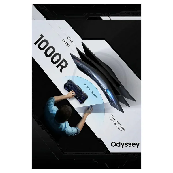 Samsung Odyssey G5 Lc34g55twwrxuf 34" 1 Ms Wqhd Curved 165 Hz Oyuncu Monitörü - Görsel 9