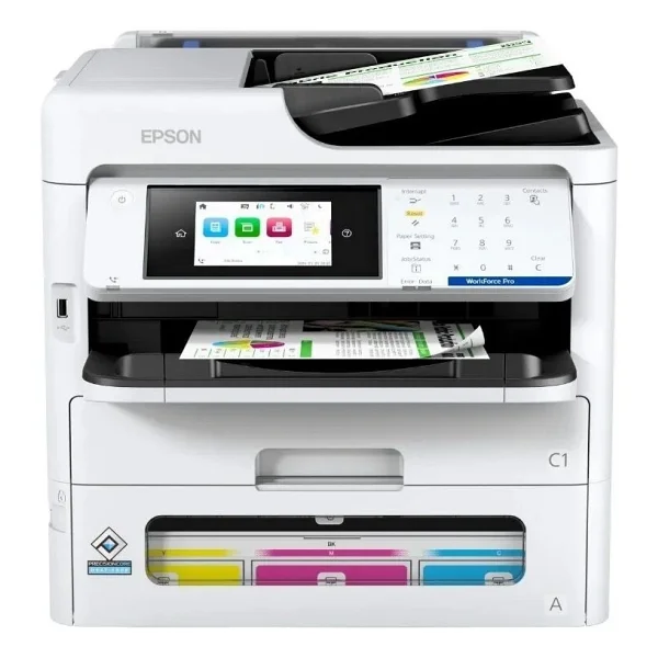 Epson Workforce Pro Wf-Em-C800rdwtf Wi-Fi Tarayıcı + Fotokopi + Faks Renkli Çok Fonksiyonlu Mürekkep Püskürtmeli Yazıcı - Görsel 3