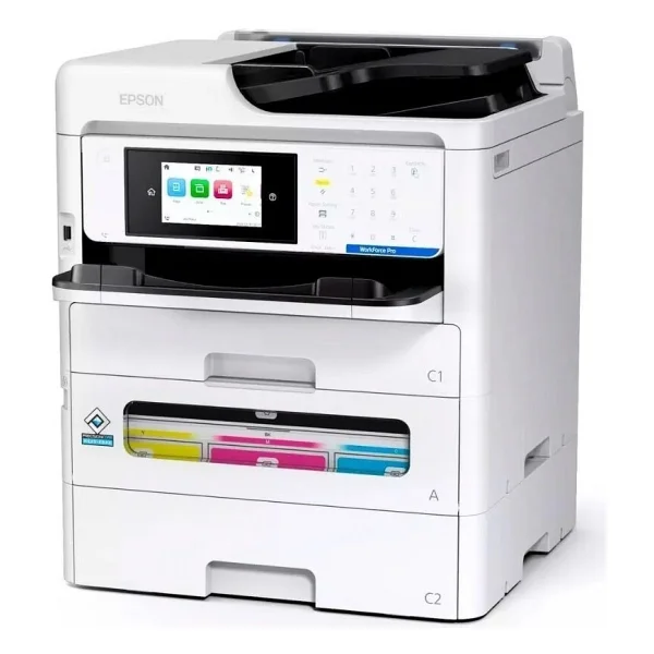 Epson Workforce Pro Wf-Em-C800rdwtf Wi-Fi Tarayıcı + Fotokopi + Faks Renkli Çok Fonksiyonlu Mürekkep Püskürtmeli Yazıcı - Görsel 2