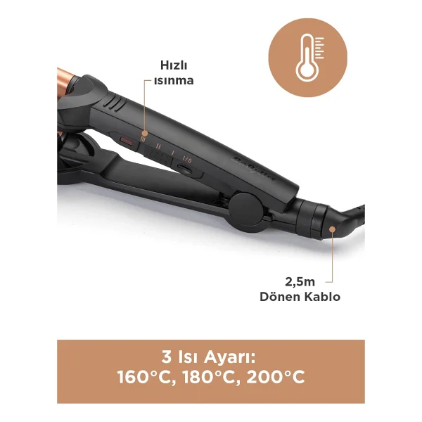 Babyliss W2447e Deep Waver Su Dalgası Saç Maşası - Görsel 5