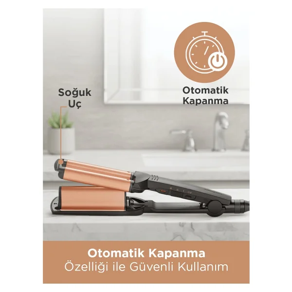 Babyliss W2447e Deep Waver Su Dalgası Saç Maşası - Görsel 6