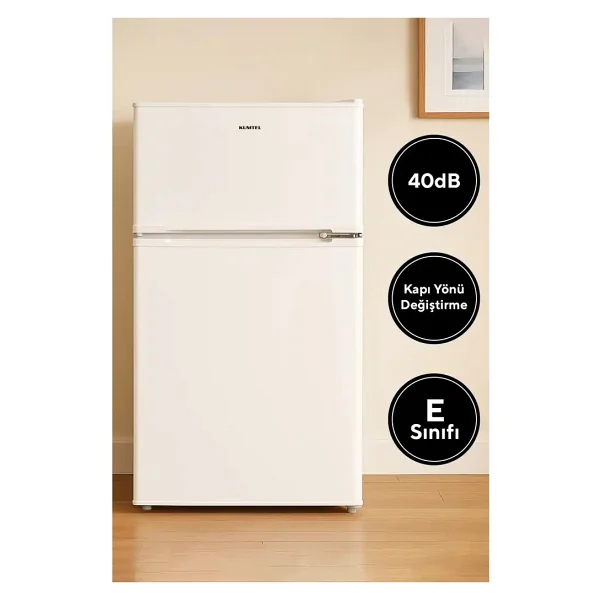 Kumtel Htmf-90ew Çift Kapılı Mini Buzdolabı - Görsel 2