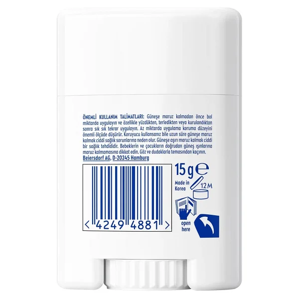 Nivea Sun 15 Gr 50 Faktör Stick Yüz Güneş Kremi - Görsel 2