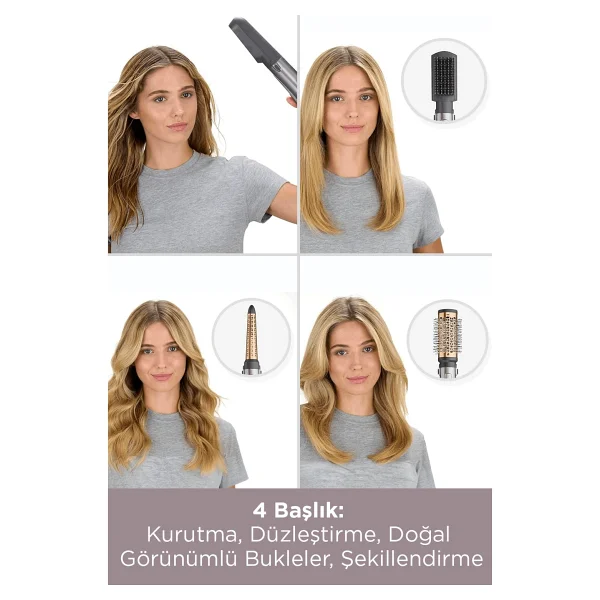Babyliss As136e Air Styler 1000 Hava Üflemeli Saç Şekillendirme Seti - Görsel 8