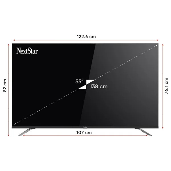 Nextstar Ye-55ıdg11 4K Ultra HD 55" 140 Ekran Uydu Alıcılı Google Smart Mini LED TV - Görsel 7