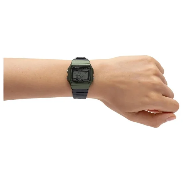 Casio Standart F-91wm-3adf Siyah-Haki Erkek Kol Saati - Görsel 4