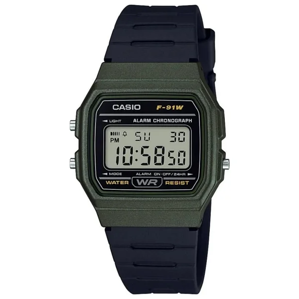 Casio Standart F-91wm-3adf Siyah-Haki Erkek Kol Saati - Görsel 5