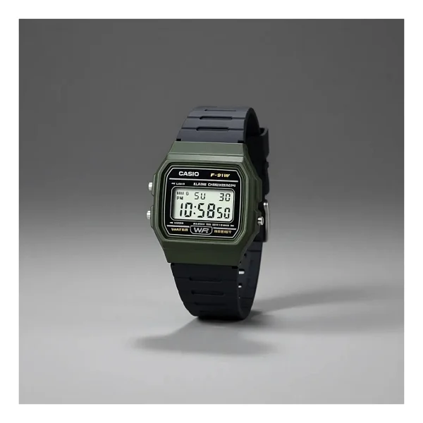 Casio Standart F-91wm-3adf Siyah-Haki Erkek Kol Saati - Görsel 6