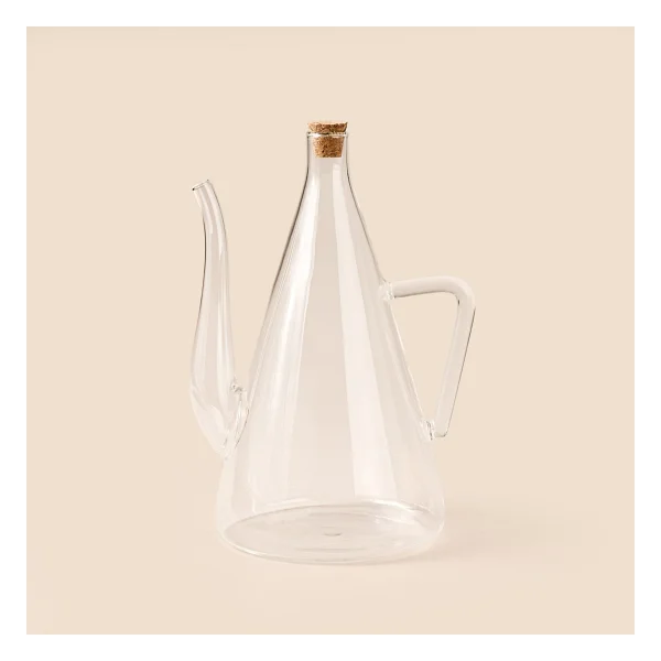 Arow Lina Borosilikat Cam Yağlık - 600 Ml - Şeffaf - Görsel 4