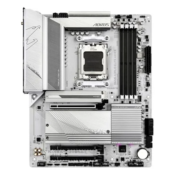 Gigabyte B650m Aorus Elite Ax Ice AMD Am5 DDR5 Micro Atx Anakart - Görsel 2