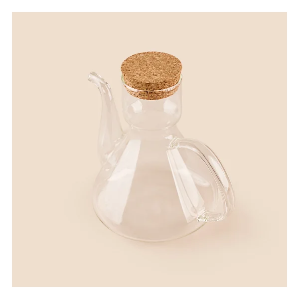 Arow Liya Borosilikat Cam Yağlık - Şeffaf - 500 Ml - Görsel 2