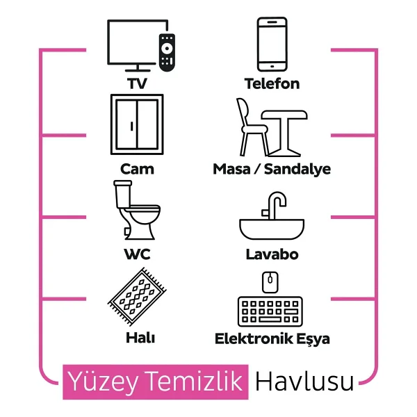 Sleepy Easy Clean Lilyum Buketi Yüzey Temizlik Havlusu 100 Yaprak 6'lı - Görsel 5