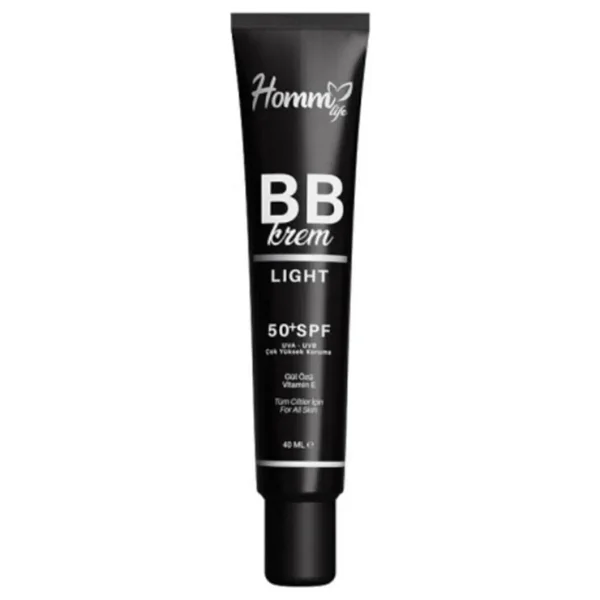 Homm Life Bb Krem Light 50+ Spf 40 Ml Canlandırıcı Etki İle Karma Ciltler İçin E Vitamini İçerir - Görsel 5