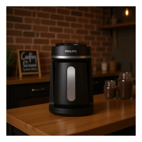 Philips 5000 Serisi Türk Kahvesi Makinesi, 4 Fincan Kapasitesi, Kullanımı Kolay Dokunmatik Tuşlar, Siyah & Metal - Görsel 5