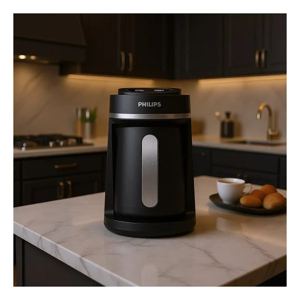 Philips 5000 Serisi Türk Kahvesi Makinesi, 4 Fincan Kapasitesi, Kullanımı Kolay Dokunmatik Tuşlar, Siyah & Metal - Görsel 6