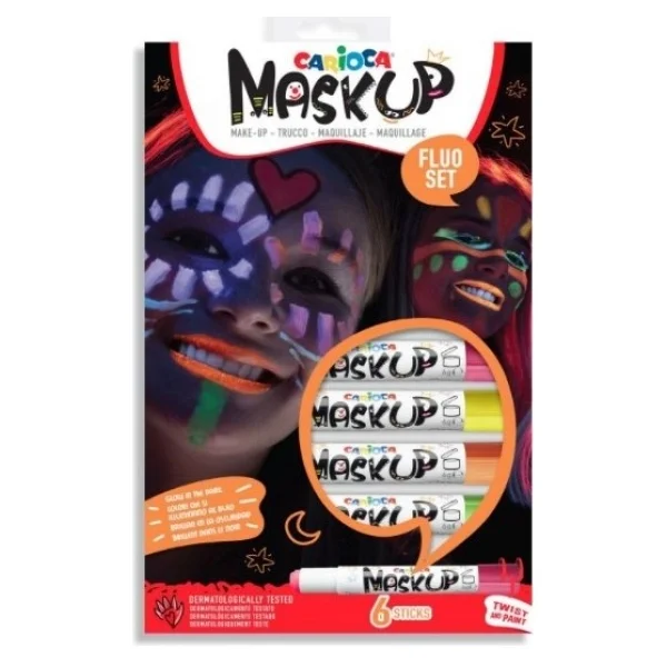 Carioca Mask Up Neon 6 Renk Yüz Boyası - Görsel 4