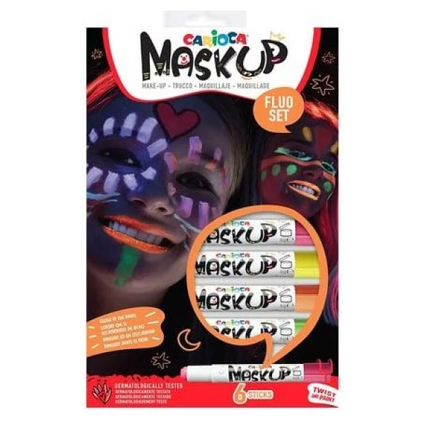 Carioca Mask Up Neon 6 Renk Yüz Boyası - Görsel 5