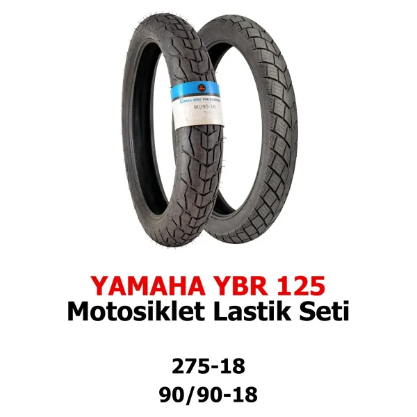 Yamaha Ybr 125 Motosiklet Lastik Seti 275-18 Tt Ve 90/90-18 Tl - Görsel 4