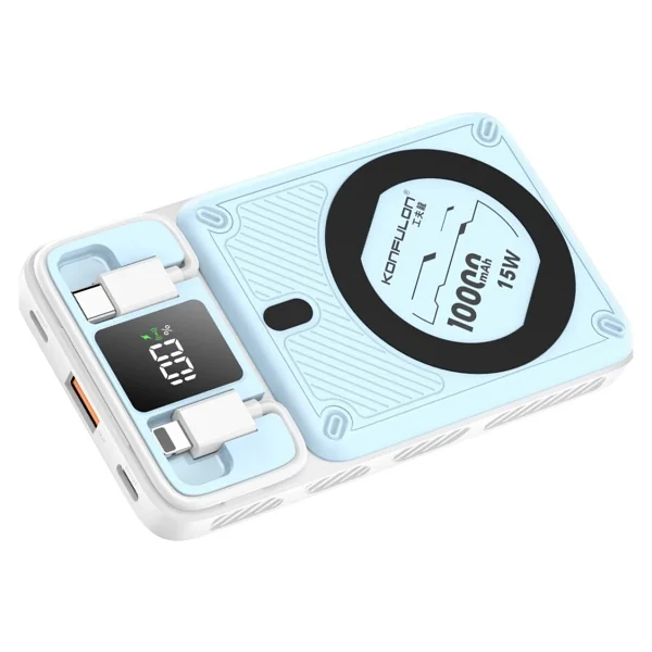 Konfulon M25w Mavi 10000 mAh Hızlı Şarj Magsafe Powerbank - Görsel 5