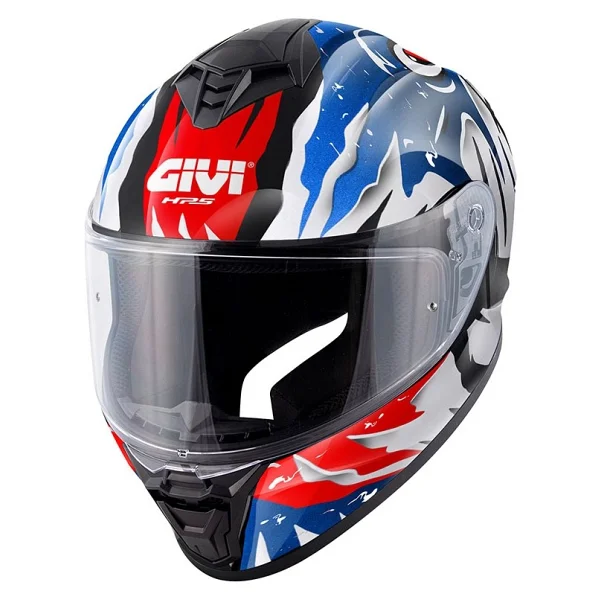 Givi 50.X Sharkbite Mavi Beyaz Kırmızı Full Face Motor Kaskı - Görsel 2