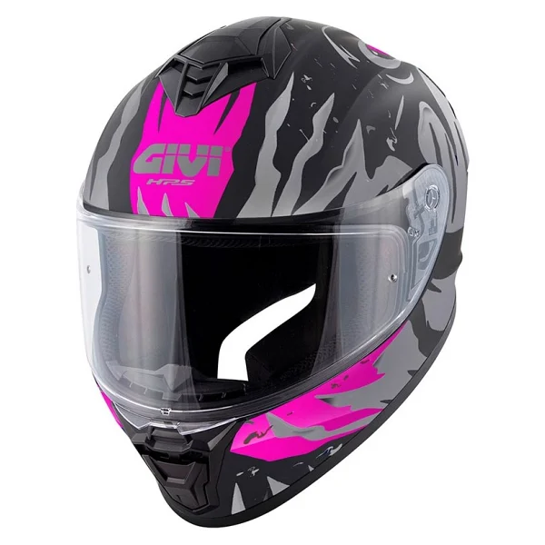 Givi 50.X Sharkbite Mat Siyah Gri Pembe Full Face Motor Kaskı - Görsel 2