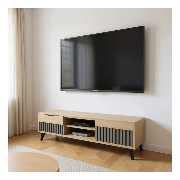 Kzy Mobilya Bohem TV Ünitesi 150 X 50 Cm Modern Tasarım İle Minimalist Estetik Sunuyor - Görsel 8